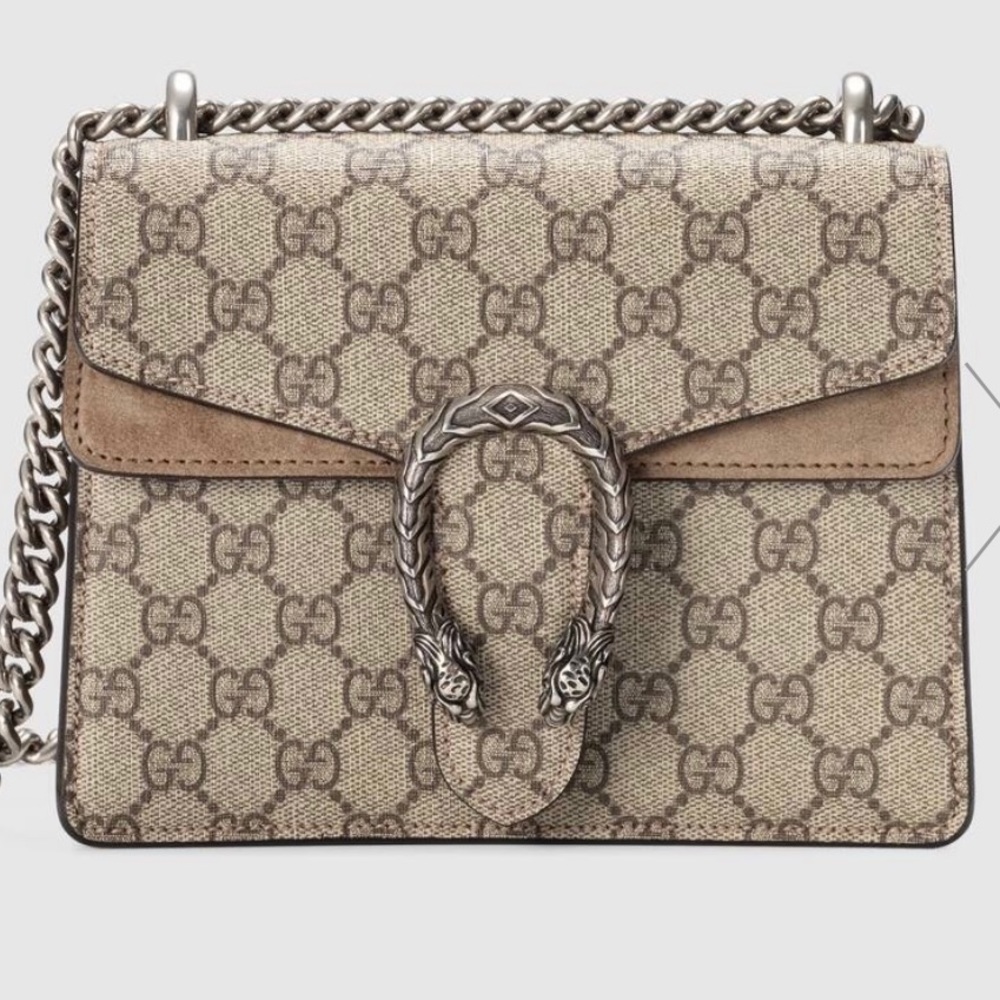 Gucci Mini Dionysus GG Supreme Beige Ebony…